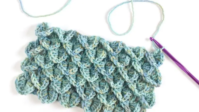 Mũi Vảy Rồng / Vảy Cá (Crocodile Stitch)