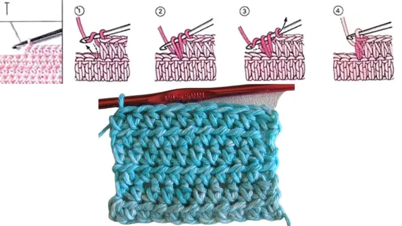 Mũi Chữ T / Nửa Kép (Half-double Crochet)