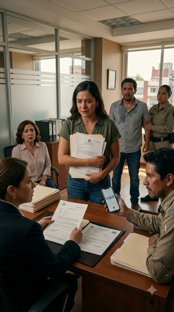 No respondí la pregunta del inquilino. Me quedé mirando la nota de mi madre como si las letras pudieran moverse solas y explicarme en qué momento la mujer que me enseñó a rezar antes de dormir había aprendido a falsificar mi firma. Afuera, sobre avenida Universidad, pasaban los microbuses haciendo sonar el claxon, y el olor a café de olla de la cafetería me revolvió el estómago. 1 tai xuong 2026 08 18T021710.719